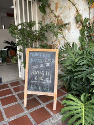 Movie night every Thursday   at Casa Hoja in Pereira