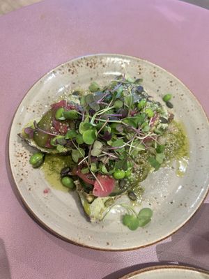 Picked toast   at O'YO - Sint Baafs in Ghent