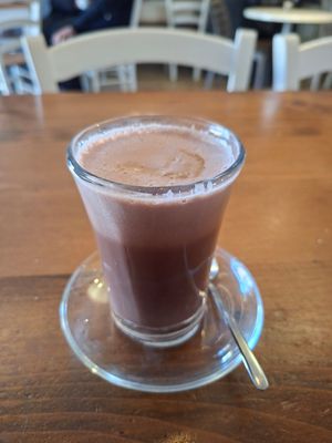 Raw Cacao with coconut milk at Crudo in St Julians