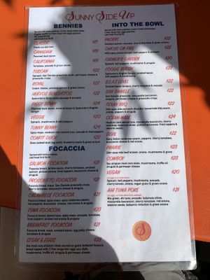 Menu 1  at SUNNY SIDE UP in Cochrane