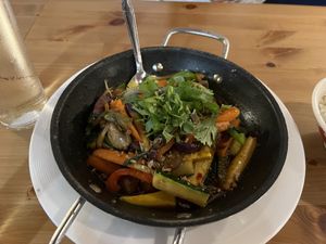 Spicy Basil Eggplant Rice Bowl   at Ichi Togarashi in Naples
