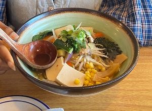 Shoyu ramen with vegetables and tofu  at Ichi Togarashi in Naples