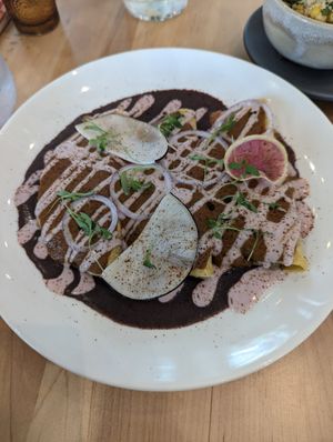 Mole enchiladas at La Semilla in Atlanta
