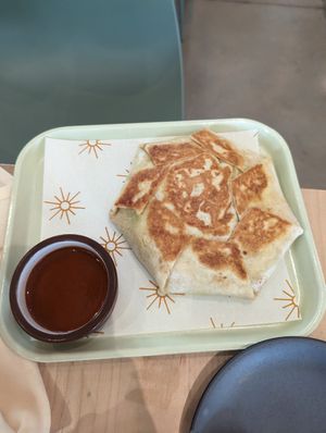 Crunch wrap at La Semilla in Atlanta