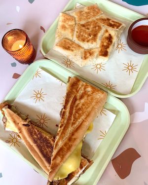 Crunch wrap & Cubano   at La Semilla in Atlanta