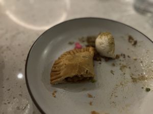 Not a great pic but the Apple Empanada is a go with the ice cream.   at La Semilla in Atlanta