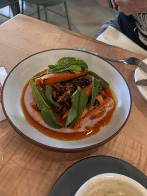 Blistered carrots  at La Semilla in Atlanta