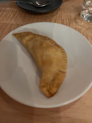 Peach empanada   at La Semilla in Atlanta