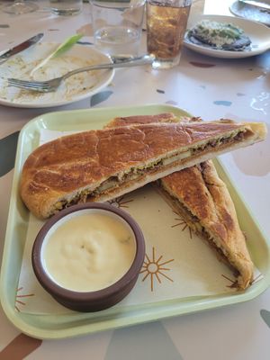 Cubano /no cheese - side of quesso (so good) at La Semilla in Atlanta