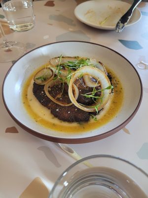 Lions mane steak (very good) at La Semilla in Atlanta