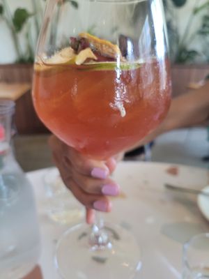 Non alc Sangria at La Semilla in Atlanta