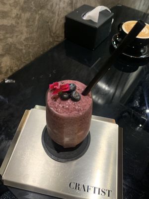 Vegan smoothie with chia seeds and oat  at Bake to Nature in Phuket