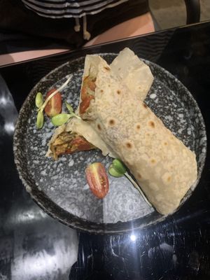 Vegetarian pesto wrap  at Bake to Nature in Phuket