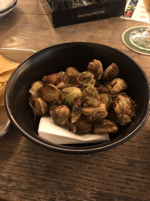 Crispy Brussels sprouts  at Black Tap Mamsha Al Saadiyat in Abu Dhabi