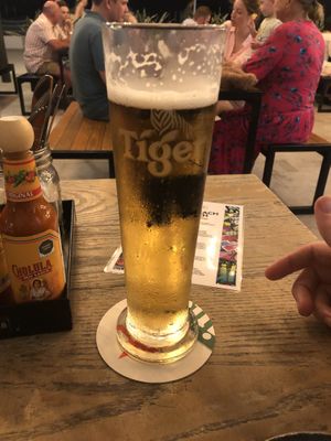 Vegan beer on tap  at Black Tap Mamsha Al Saadiyat in Abu Dhabi