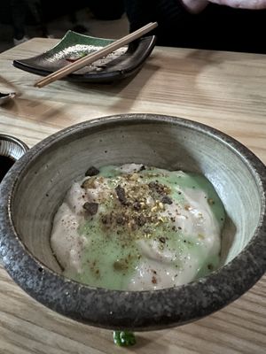 Coconut Pistachio Pudding  at Kusaki - Pop-up in Los Angeles