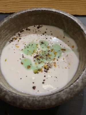Coconut pudding   at Kusaki - Pop-up in Los Angeles