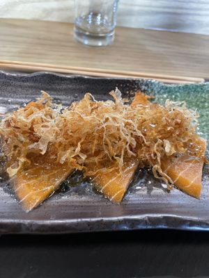 Salmon shiso sashimi  at Kusaki - Pop-up in Los Angeles