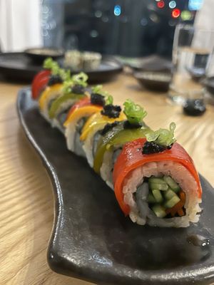Rainbow roll   at Kusaki - Pop-up in Los Angeles