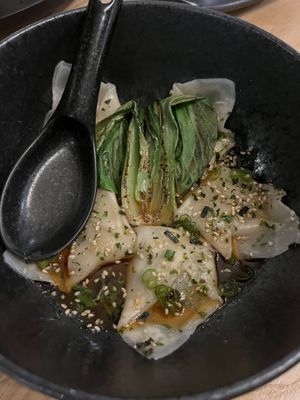 Wontons   at Kusaki - Pop-up in Los Angeles