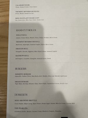 Menu December 2024  at Kusaki - Pop-up in Los Angeles