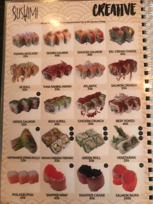   at Sushimi in Seminyak