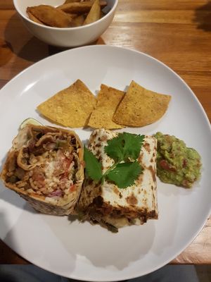 Vegan burrito at Cilantro Ubud in Ubud