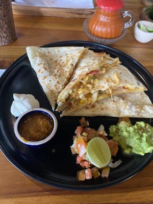 Vegetarian quesadillas   at Cilantro Ubud in Ubud