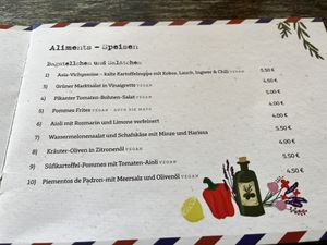 Menue  at Bagatelle in Cologne