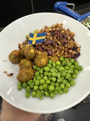 Vegan “meatballs"  at IKEA in Zaragoza