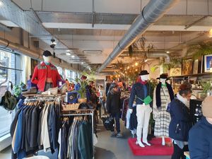 Charity shop #Veganuary at Shop from Crisis in North London