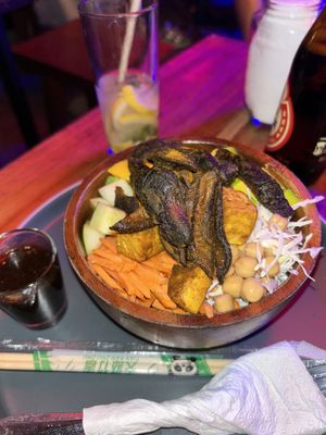 Vegan crispy tofu bowl  at Sibol in Siargao