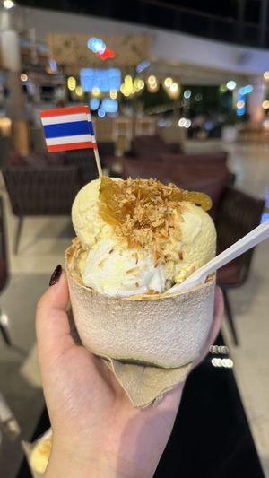 Ice cream in coconut   at Coconut Ice Cream in Koh Samui