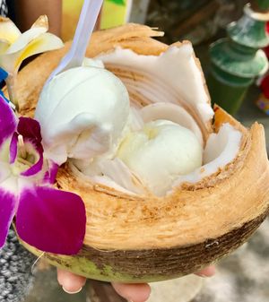 Fresh coconut ice cream✨delicious   at Coconut Ice Cream in Koh Samui