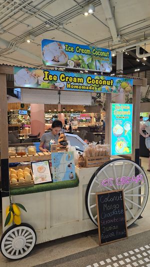 Ice Cream Coconut at Coconut Ice Cream in Koh Samui