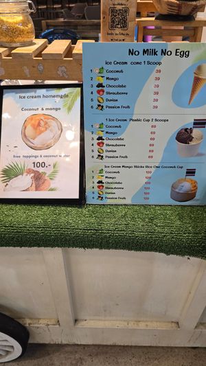 Prices at Coconut Ice Cream in Koh Samui
