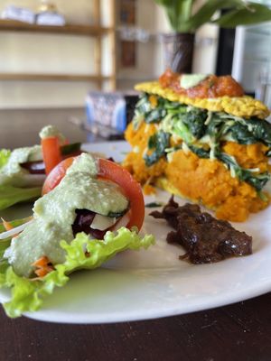 GF vegan lasagna   at Dayu's Warung in Ubud