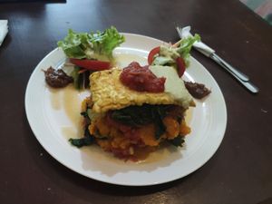 Lasagna at Dayu's Warung in Ubud