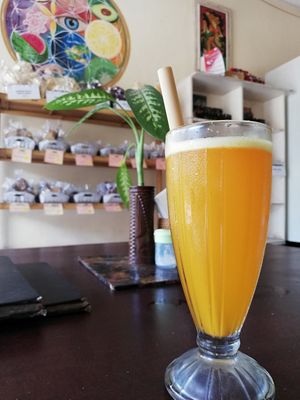 Turmeric Temple (Juice) - 20K at Dayu's Warung in Ubud