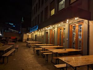Outside at The Head of Steam in Sheffield