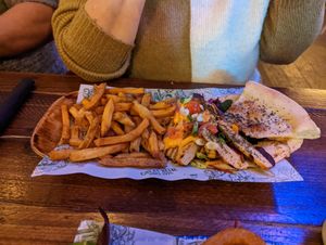 Chick'n gyros at The Head of Steam in Sheffield