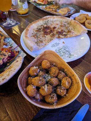 Cheesy tater tots at The Head of Steam in Sheffield