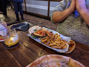 Vegan lamb gyros at The Head of Steam in Sheffield