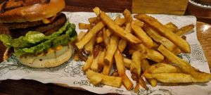 Smokey mountain burger at The Head of Steam in Sheffield