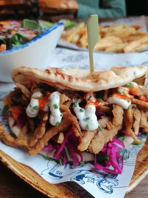 Shawarma at The Head of Steam in Sheffield