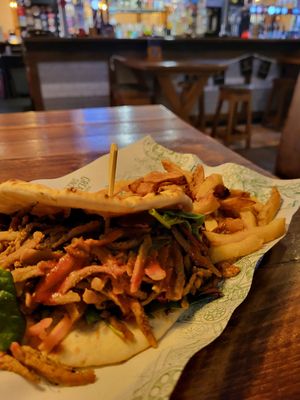 Shawarma at The Head of Steam in Sheffield