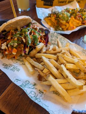 Shawarma gyros at The Head of Steam in Sheffield