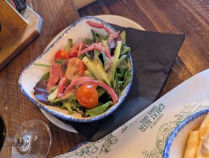 House salad at The Head of Steam in Sheffield