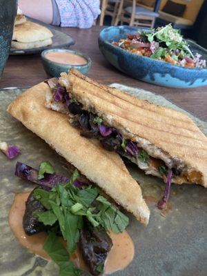 Mushroom Panini  at Nordur in Aalborg