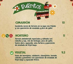 Burritos at Pendejo Restaurante in Sabadell